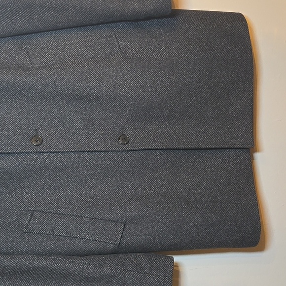 Club Monaco Men Loukas Herringbone Funnel Neck Wool Coat Medium NWOT - Picture 7 of 17